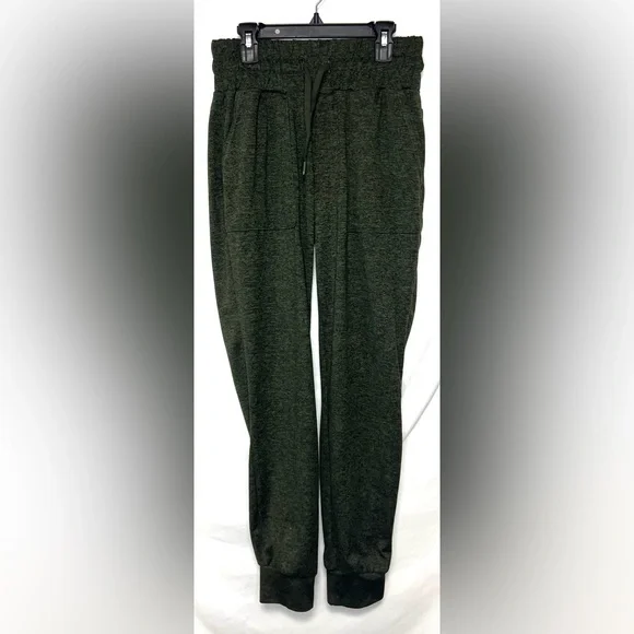 Mondetta Brushed Olive Green Joggers Activewear High Rise Full Length Casual Gym - Picture 6 of 16